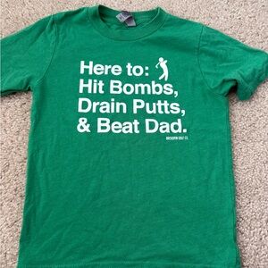 Golf Next Level Apparel Green Kids Tee